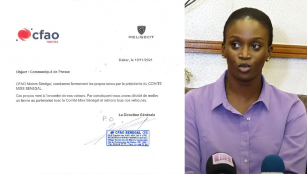 Polémique sur le concours Miss Sénégal : Cfao Motors annonce la fin du partenariat avec le comité d’organisation