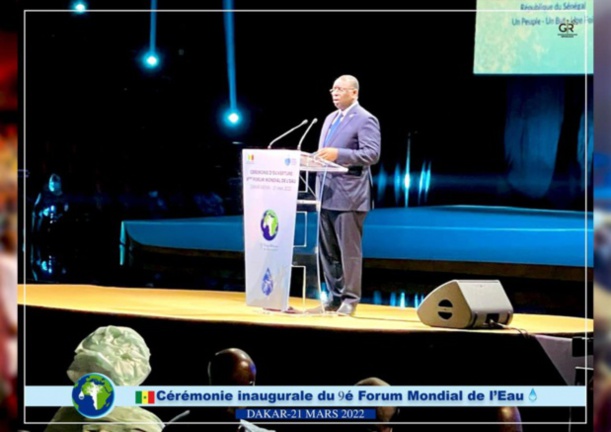 Ouverture du 9e forum mondial de l’eau à Dakar : Macky Sall appelle à une prise de conscience internationale sur les risques de conflits liés à l’eau