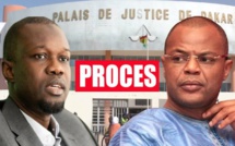 Procès en diffamation :  Ousmane Sonko présent au tribunal pour faire face à Mame Mbaye Niang